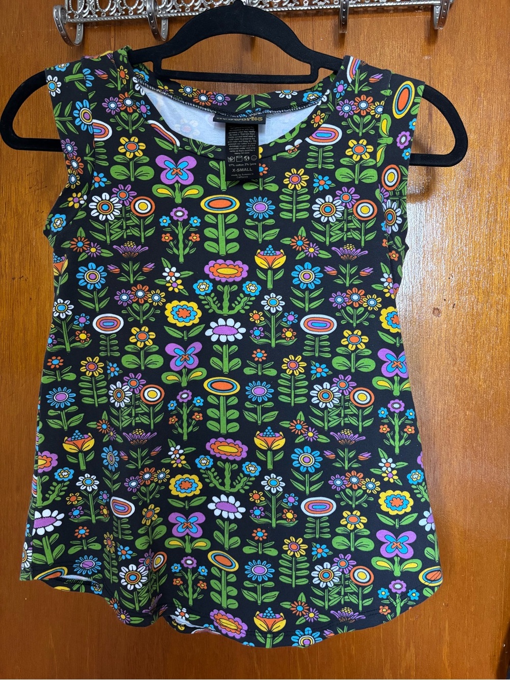 Nooworks Awesome Blossoms Muscle Tee XS